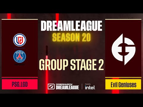 Dota2 - PSG.LGD vs Evil Geniuses - Game 2 - DreamLeague Season 20 - Group Stage 2