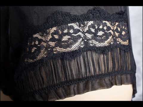 1960s Scotch Wool Shop black nylon bubble knickers...