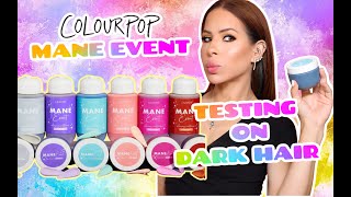 COLOURPOP MANE EVENT HAIR TINT & CONDITIONER | REVIEW + TESTING ON DARK HAIR