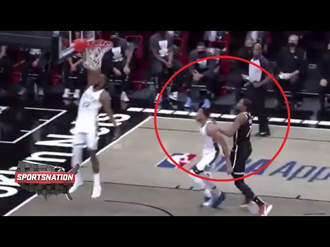 What was the deal with this Kevin Durant shove on Giannis? | SportsNation