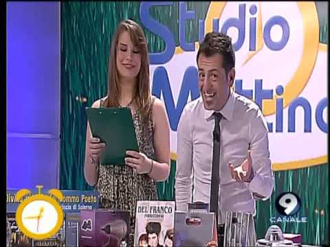 Maria Cristina Lucci collabora durante il Quiz Musicale - Studio Mattina 28/03/13