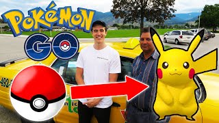 POKEMON GO GAMEPLAY IN A TAXI!!