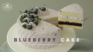 블루베리 젤리가 쏙~💜 블루베리 생크림 케이크 만들기 : Blueberry Jelly Cake Recipe - Cooking tree 쿠킹트리*Cooking ASMR