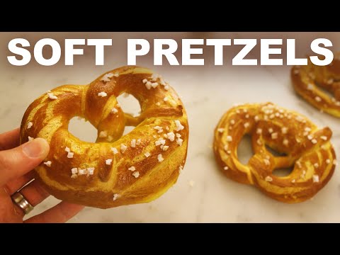 German-style soft pretzels — no lye