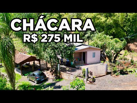 CHÁCARA PEQUENA COM CASA A VENDA POR R$275MIL