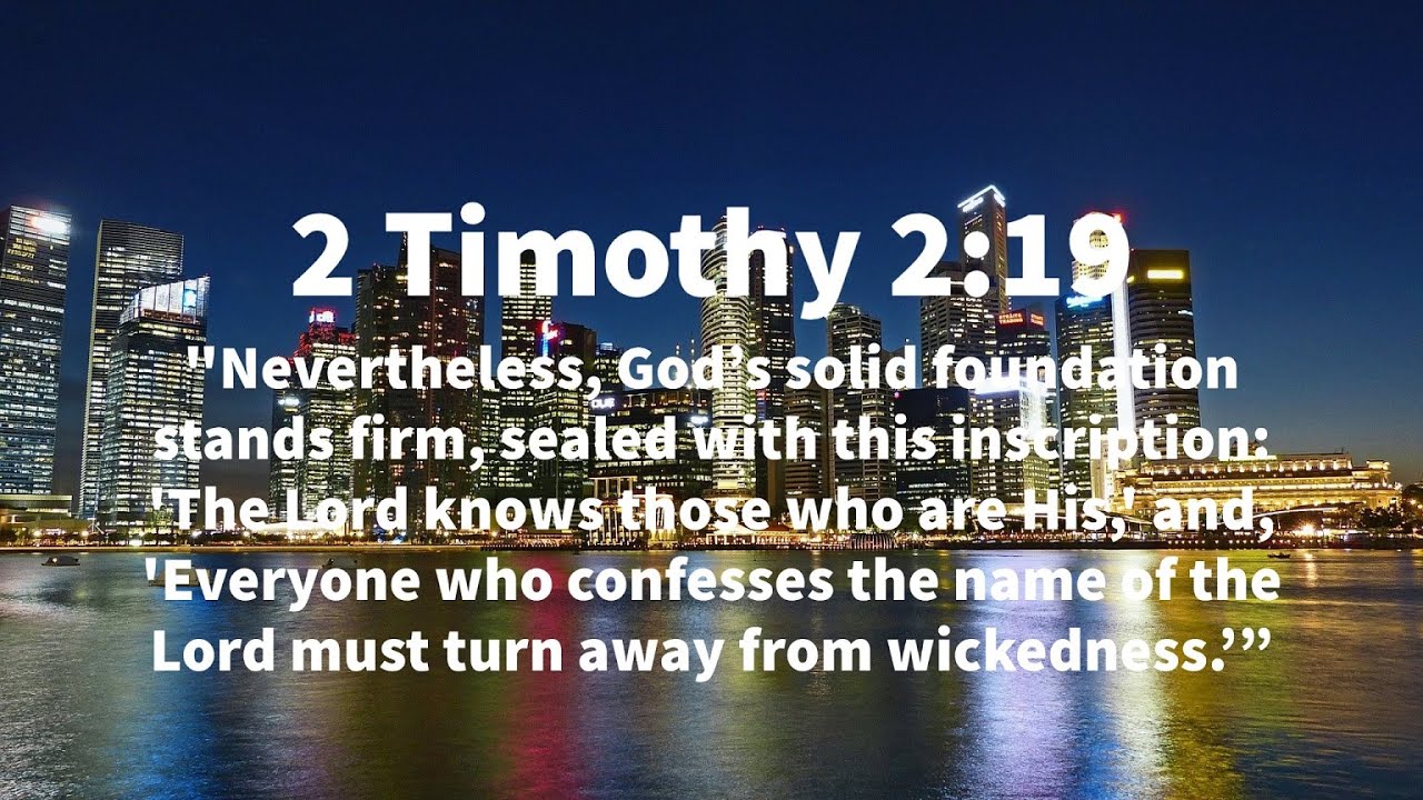 Men Bible Study - 2 Timothy 2:19