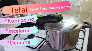 Tefal secure 5 neo düdüklü tencere (açma - test etme) Bim aktüel ürünü