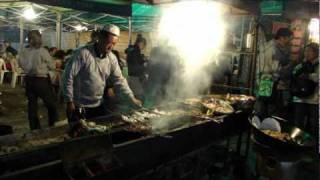 preview picture of video 'Burqin Night Market 布爾津河堤夜市 day 24 - 5 ( Xinjiang )'