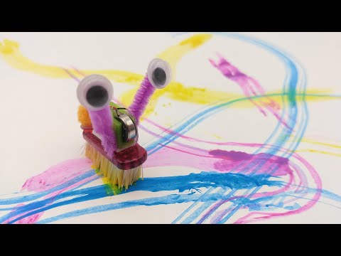 Künstlerisch malen mit Wunderwuzzi Roboter