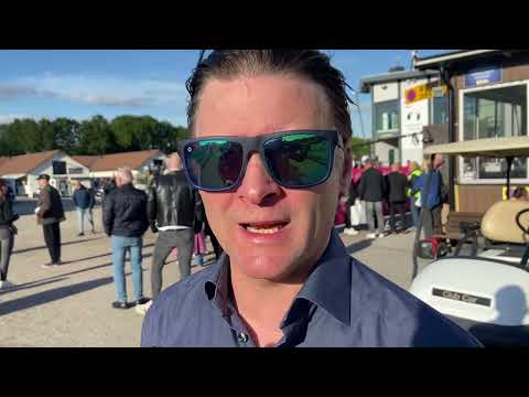 Erik Adielsson efter andraplatsen med Hail Mary i Elitloppet 2022