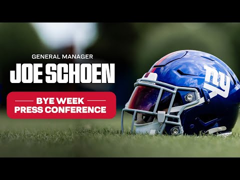 LIVE: GM Joe Schoen's Bye Week Press Conference | New York Giants