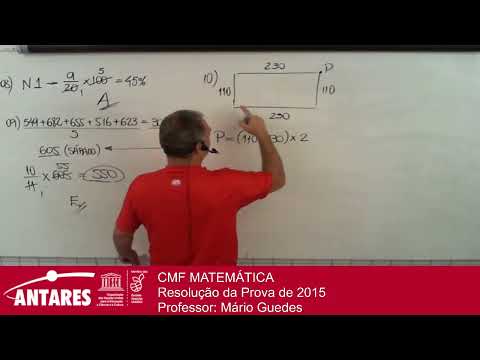 CMF MATEMÁTICA Resolução da Prova de 2015 Professor: Mário Guedes