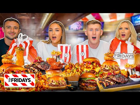 Last to STOP Eating TGI FRIDAYS Wins £1,000 - Challenge