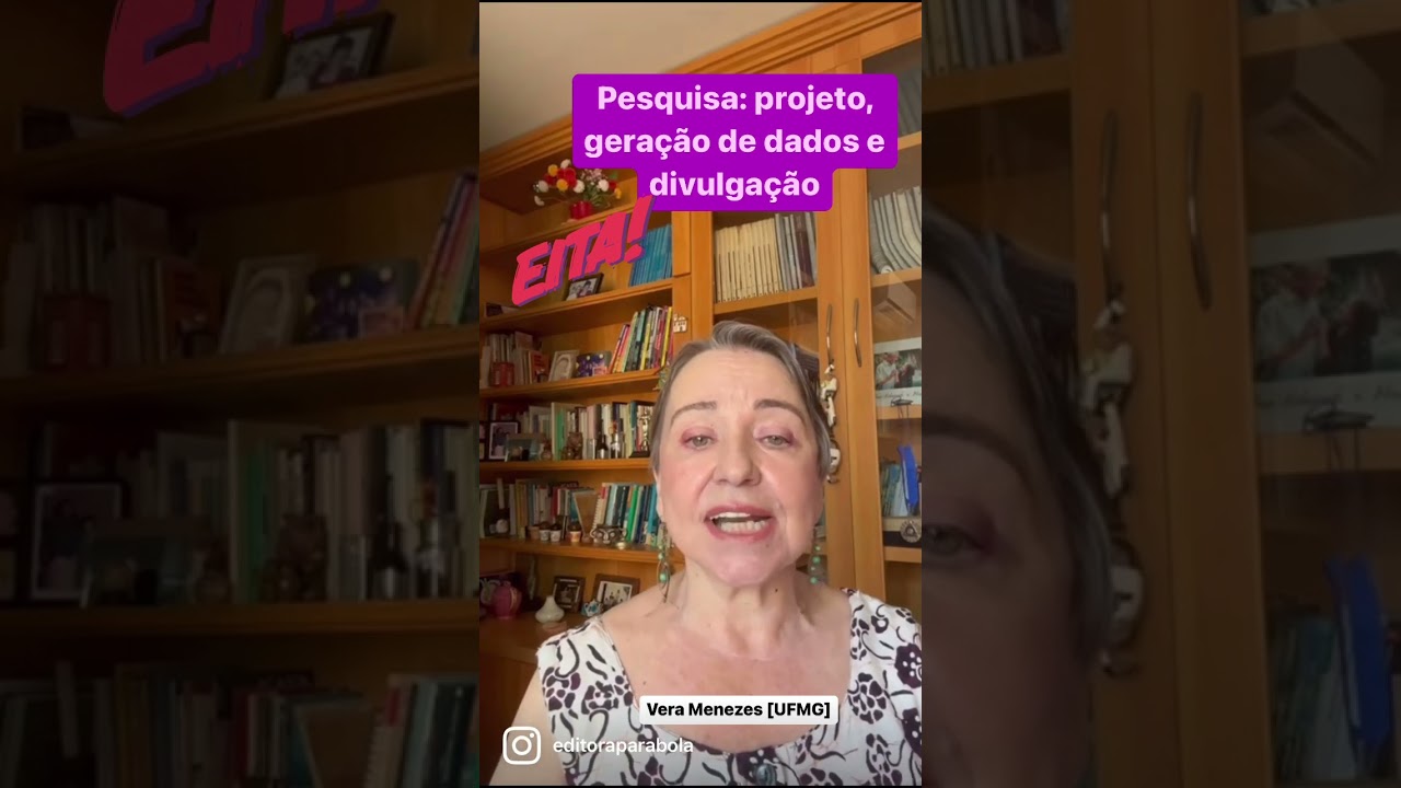 Pesquisa: projeto, geração de dados e divulgação