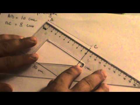 verificarea constructiei unui dreptunghi