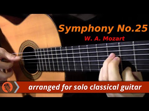 Symphony No.25, 1st mvt, W. A. Mozart (classical guitar arrangement by Emre Sabuncuoğlu) Video