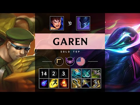 Garen Top vs Nocturne: Godlike - NA Master Patch 14.19