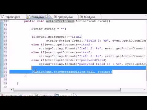 Java Programming Tutorial   54   Event Handler Program