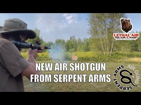 Testing out the new 28ga air shotgun from Serpent Arms