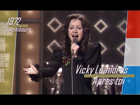 eurovision 1972 Luxembourg 🇱🇺 Vicky Leandros - Après toi 🏆 ᴴᴰ
