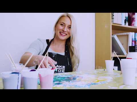 (01) Fluidart Acrylic Pouring Tutorial The Dutch Pour