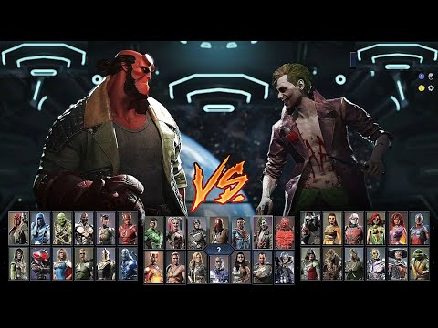 Injustice 2 Hellboy vs Joker Super Moves Gameplay PC