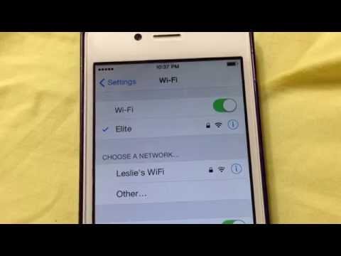 comment regler wifi sur iphone