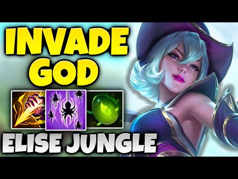 ELISE IS THE INVADE GOD OF SEASON 13 | Rank 1 Elise Jungle
