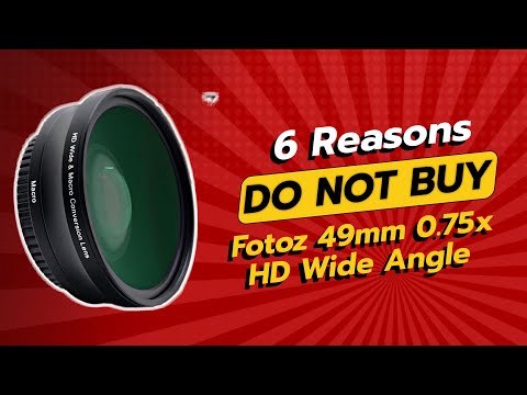 DON'T BUY FOTOZ 49MM 0.75X HD WIDE ANGLE BEFORE WATCHING THIS VIDEO! 🚫📷 (6 REASONS)