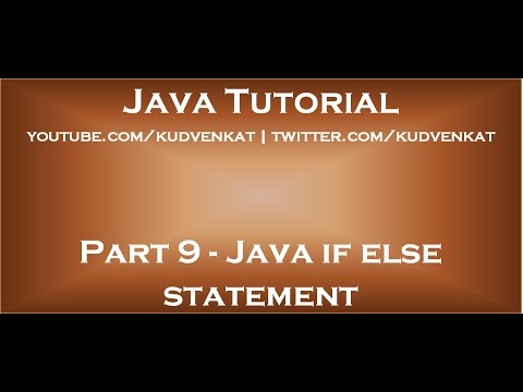 Java if else statement