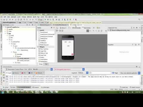 Android Project Using Android Studio Toggle Button