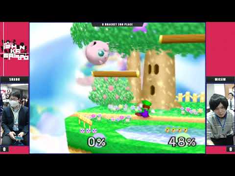 Kansai 2020 B Bracket 3rd Place - Shabu (Jigglypuff) Vs. Micaw (Luigi) Super Smash Bros - SSB64