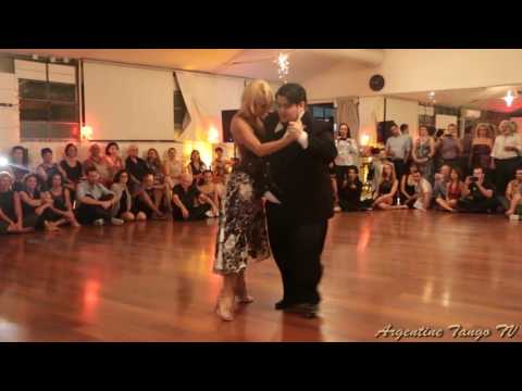  Alejandra Mantinan  and  Aoniken Quiroga  are  dancing  at  Tel-Aviv Tango Festival  in  2016