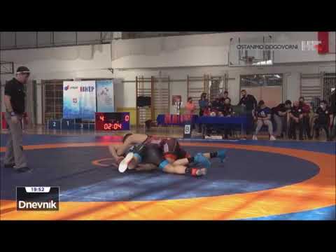 HRVANJE - Prvenstvo Hrvatske za seniore u hrvanju grčko-rimskim načinom za 2021. godinu HTV1 Dnevnik