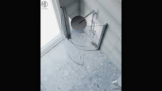 Spirit U Duschhörna vid fönster