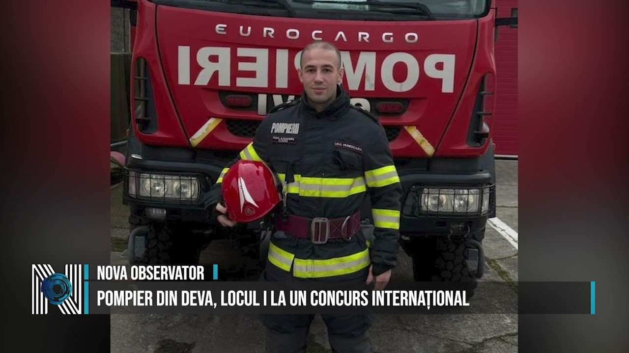 Pompier din Deva, locul I la un concurs internațional