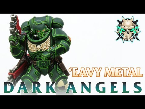 How to paint Dark Angels EXACTLY like the box art! full 'Eavy Metal Masterclass - Start to finish