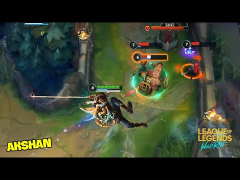 Wild Rift AKSHAN Montage - Best AKSHAN Plays | LoL Wild Rift Montage