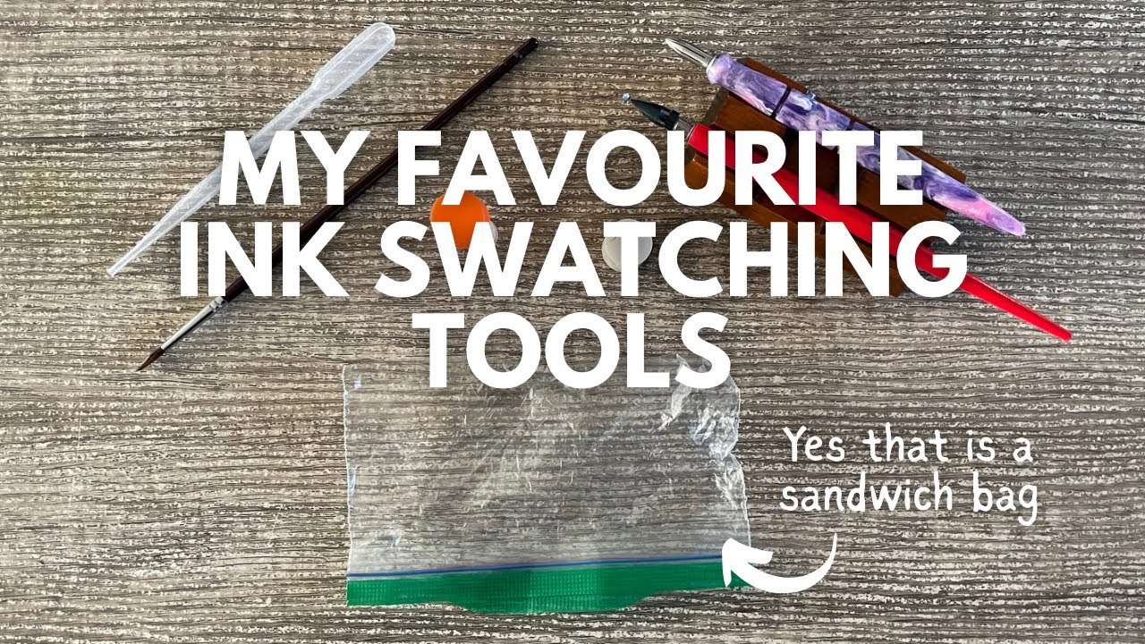 MY FAVOURITE INK SWATCHING TOOLS // And how to care for your ornament nib! #fountainpenink