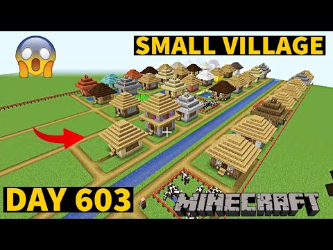 I build Small Village in Minecraft Creative mode 2023 Day 603