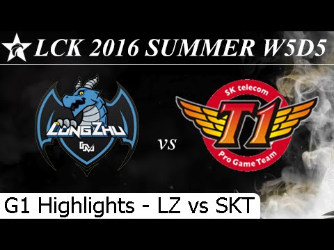 LZ vs SKT Game 1 Highlights 24/06/2016 - LCK Summer 2016 W5D5M7 Longzhu vs SK Telecom T1
