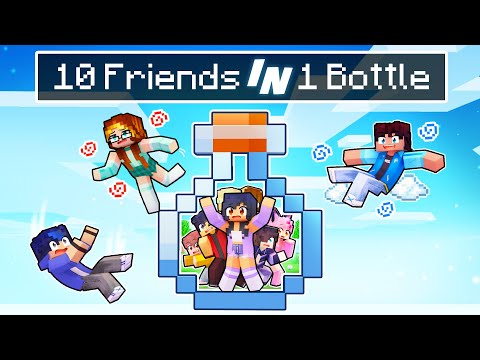 Aphmau - 10 FRIENDS in 1 BOTTLE In Minecraft!