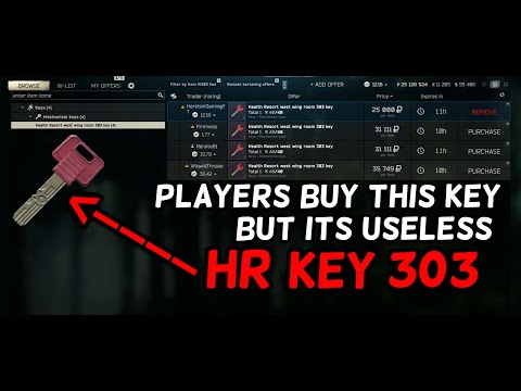Escape From Tarkov - Health Resort 303 Key is not needed for access yet players buy it on PVE