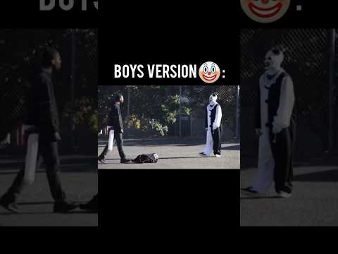 Clown confrontation with boys and men#trollfaceedit#troll #edit