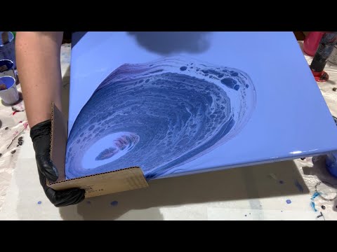 (303) Awesome 3D Bubbly Cells - Straight Pour No Silicone - Fluid Acrylic Paint Pouring - Flow Art