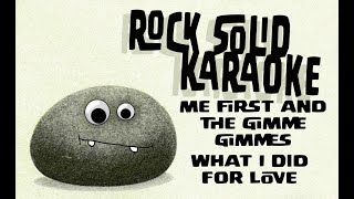 Me First and the Gimme Gimmes - What I Did for Love (karaoke)