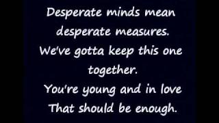 Playing the blame game-you me at six. (lyrics on screen)