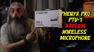 Affordable Wireless Microphone System: Phenyx Ptv-1