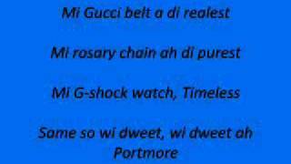 Vybz Kartel straight jeans and fitted lyrics