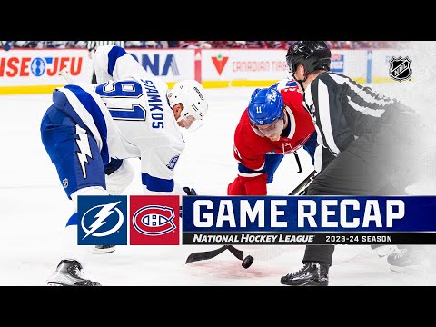 Lightning @ Canadiens 4/4 | NHL Highlights 2024